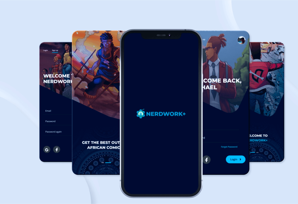 nerdwork+ mockups